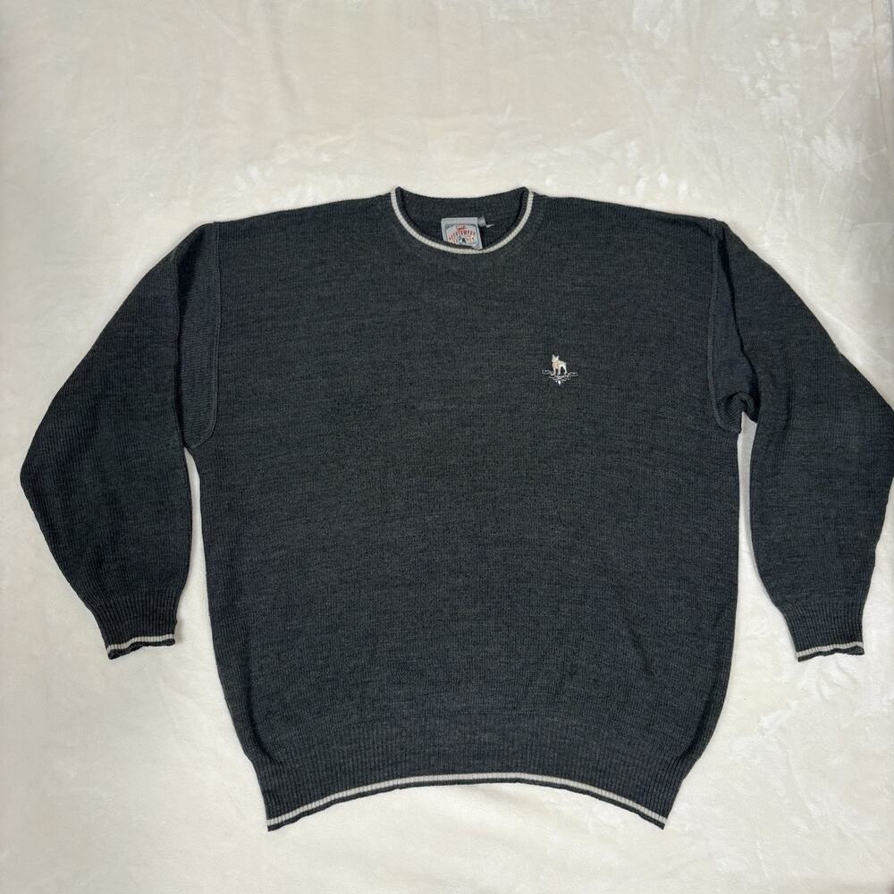 Vintage Mondi Sportswear Wool Blend Crewneck Sweater Men's EU 54 US XL Germany